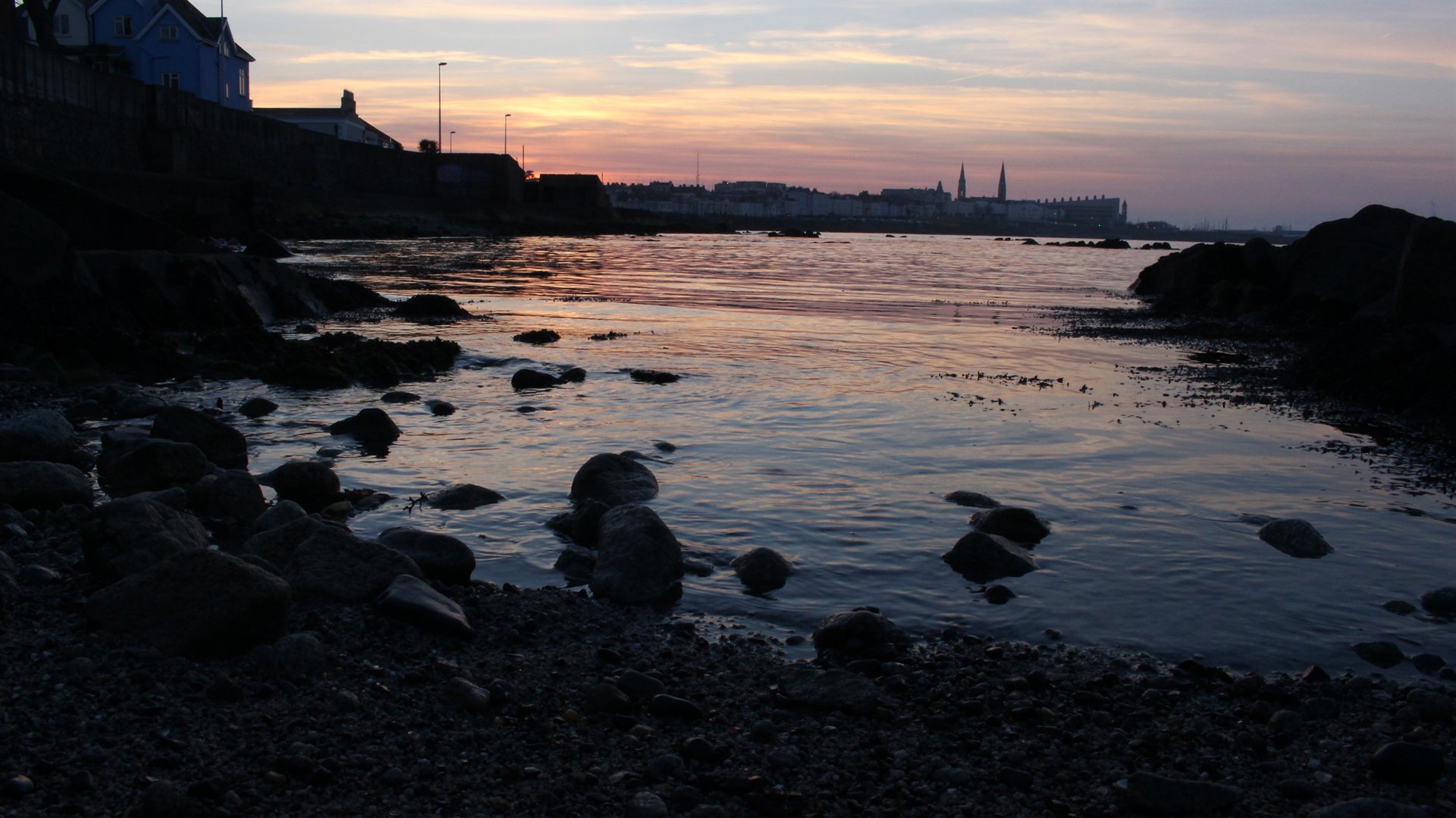 Irish coastal dusk